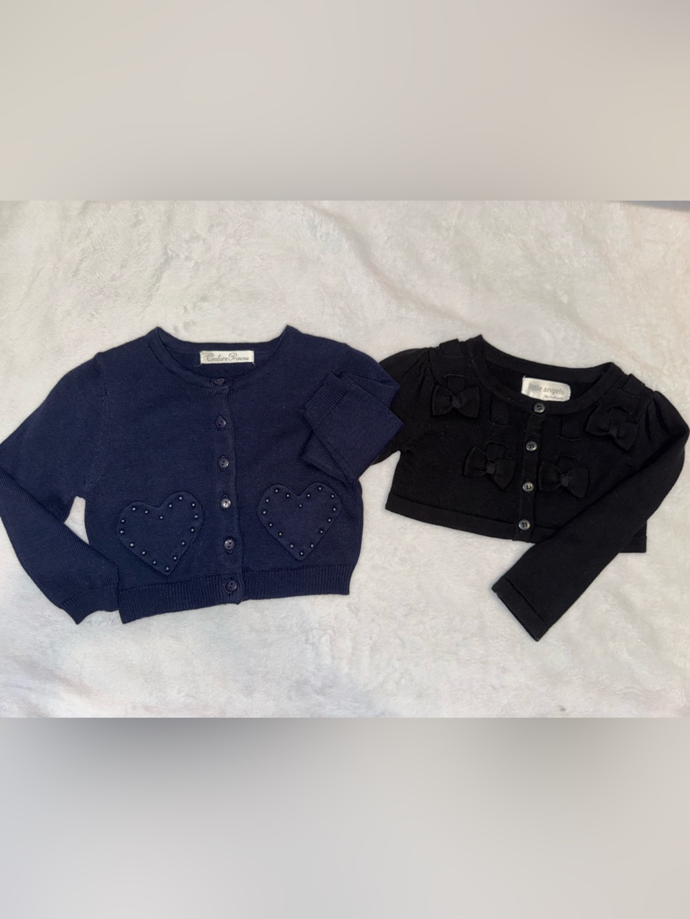 Navy and black Button Cardigans -2T
